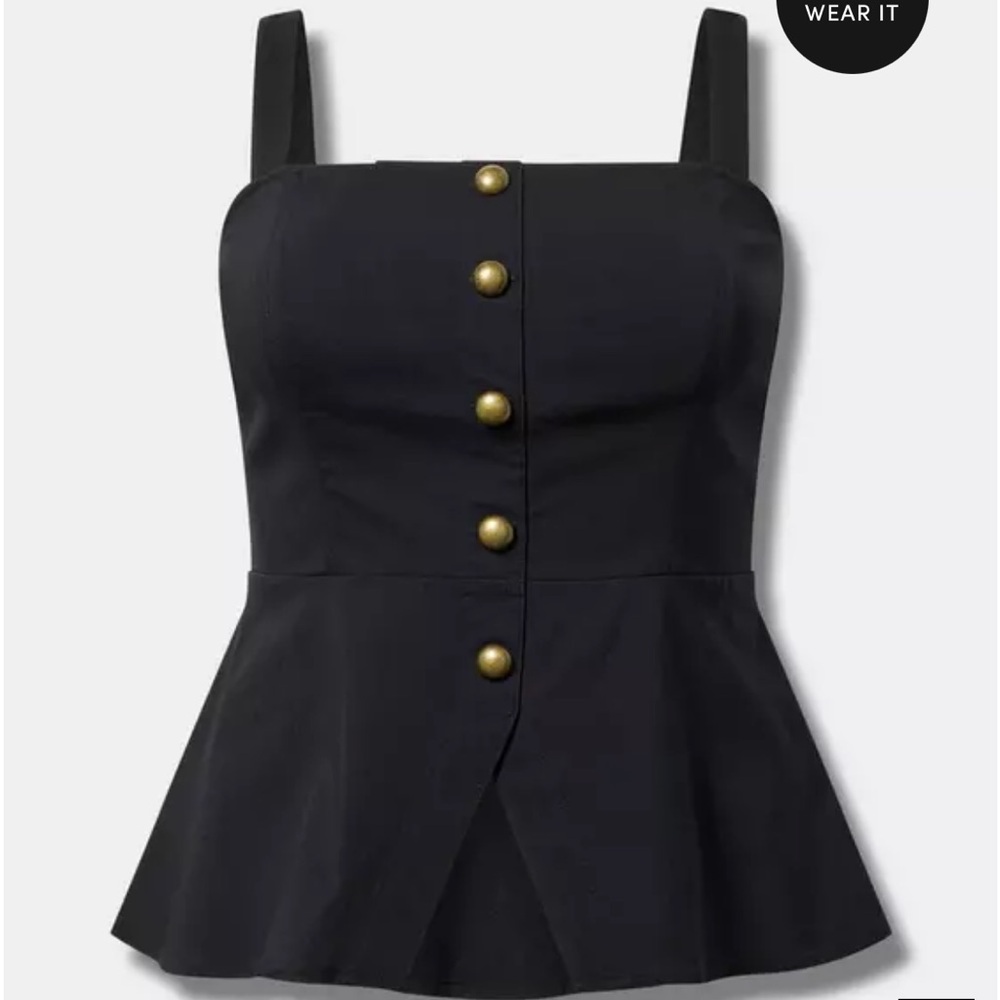 New with Tags Torrid Peplum Bustier size 0 , 12-16